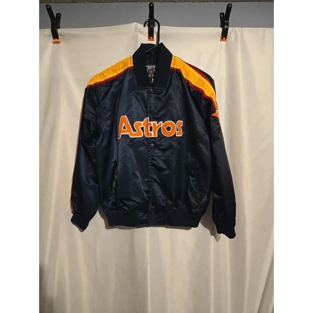 Vintage Houston Astros Cooperstown Youth Small Satin Jacket (LOC-32)